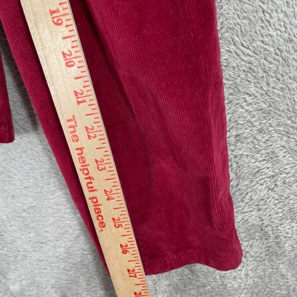 Free People Corduroy Overalls Womens 28 Red Regular Fit We The Free - Picture 11 of 13